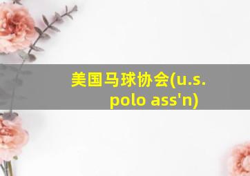 美国马球协会(u.s. polo ass'n)